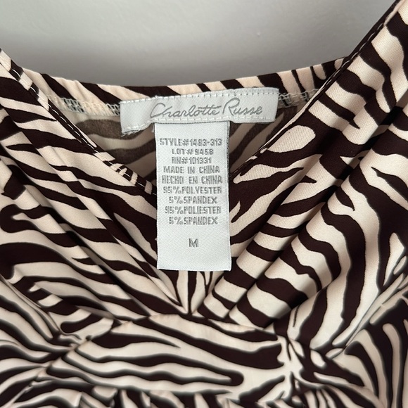 Charlotte Russe Maxi dress zebra print - Picture 9 of 9